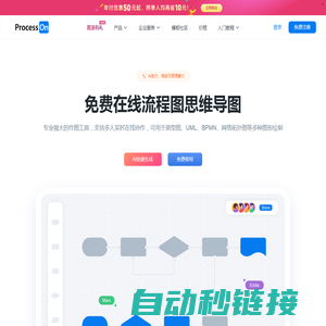 ProcessOn思维导图流程图-在线画思维导图流程图_在线作图实时协作